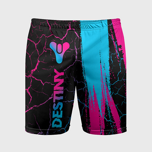 Мужские спортивные шорты Destiny - neon gradient: по-вертикали / 3D-принт – фото 1