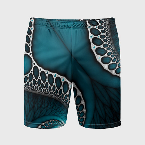 Мужские спортивные шорты Странная абстрактная картинка / 3D-принт – фото 1