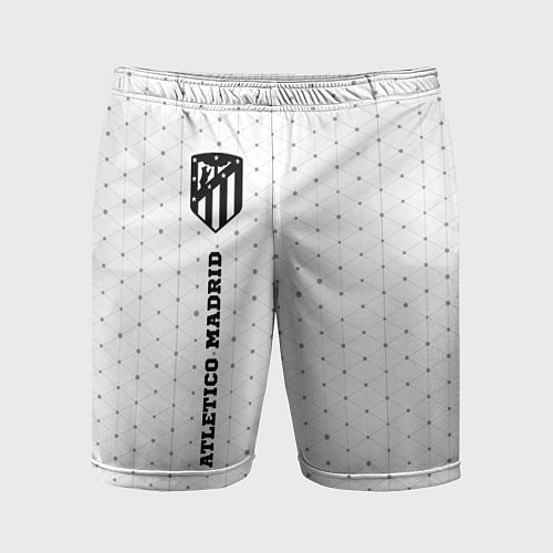 Мужские спортивные шорты Atletico Madrid sport на светлом фоне: по-вертикал / 3D-принт – фото 1