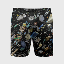 Шорты спортивные мужские Пластиковый мусор - всякая всячина!, цвет: 3D-принт