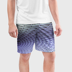 Шорты спортивные мужские Ребристая абстрактная поверхность, цвет: 3D-принт — фото 2