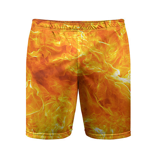 Мужские спортивные шорты Бушующий огонь / 3D-принт – фото 1