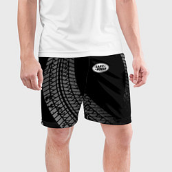 Шорты спортивные мужские Land Rover tire tracks, цвет: 3D-принт — фото 2