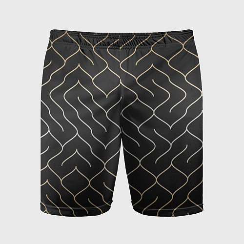 Мужские спортивные шорты Black Gold - Лабиринт / 3D-принт – фото 1