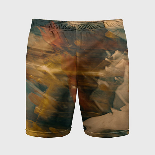 Мужские спортивные шорты Туманные сюрреалистичные краски / 3D-принт – фото 1