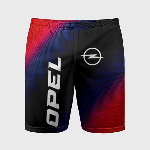 Мужские спортивные шорты Opel красный карбон / 3D-принт – фото 1
