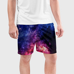 Шорты спортивные мужские Космическая туманность Млечного пути, цвет: 3D-принт — фото 2