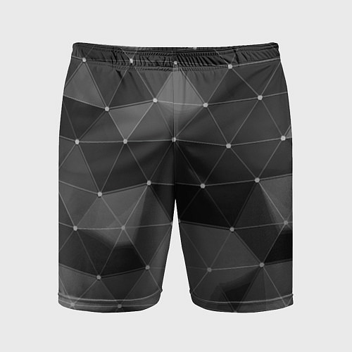 Мужские спортивные шорты Геометрический объёмный паттерн / 3D-принт – фото 1