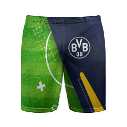 Шорты спортивные мужские Borussia football field, цвет: 3D-принт
