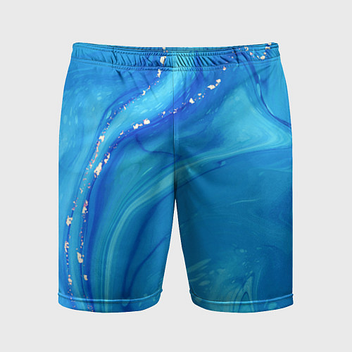 Мужские спортивные шорты Лазурит / 3D-принт – фото 1