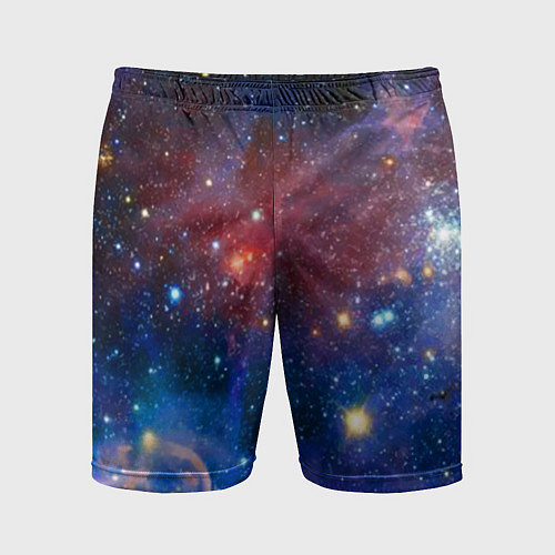 Мужские спортивные шорты Ошеломительный бескрайний космос / 3D-принт – фото 1