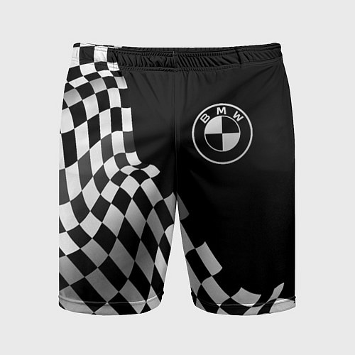 Мужские спортивные шорты BMW racing flag / 3D-принт – фото 1