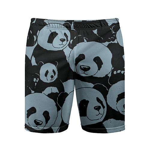 Мужские спортивные шорты Panda summer song / 3D-принт – фото 1