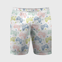 Мужские спортивные шорты Геймпад в горошек