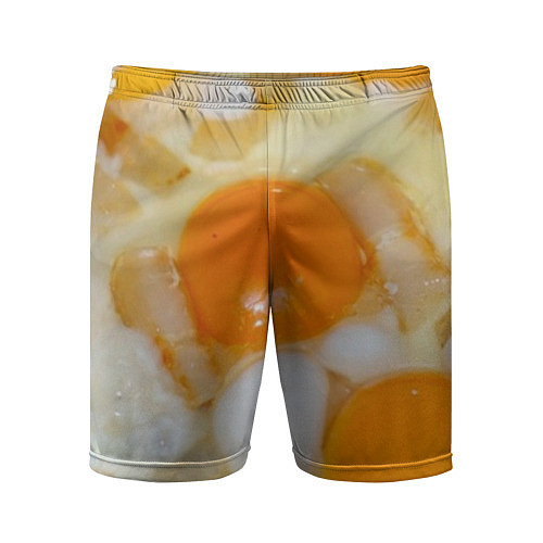 Мужские спортивные шорты Яичница с салом / 3D-принт – фото 1
