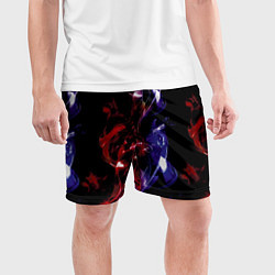 Шорты спортивные мужские Эффект дыма, цвет: 3D-принт — фото 2