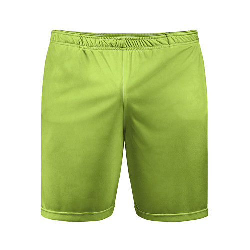 Мужские спортивные шорты Текстурированный ярко зеленый салатовый / 3D-принт – фото 1