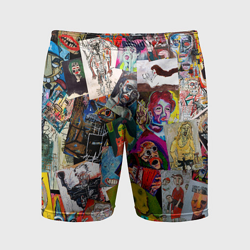 Мужские спортивные шорты Art Trash / 3D-принт – фото 1