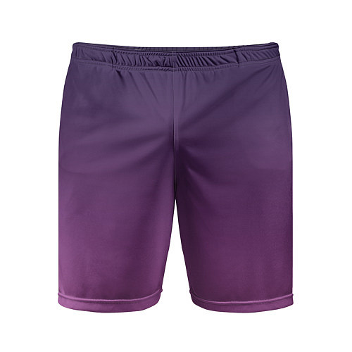 Мужские спортивные шорты Пурпурный-лиловый градиент / 3D-принт – фото 1