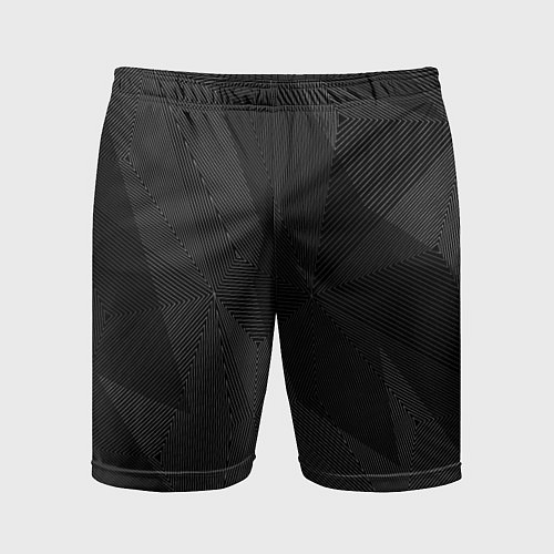 Мужские спортивные шорты Черный матовый / 3D-принт – фото 1