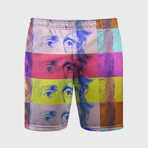 Мужские спортивные шорты Глаза Джексона / 3D-принт – фото 1
