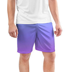 Шорты спортивные мужские Фиолетовый градиент, цвет: 3D-принт — фото 2