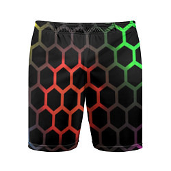 Мужские спортивные шорты Gradient hexagon genshin