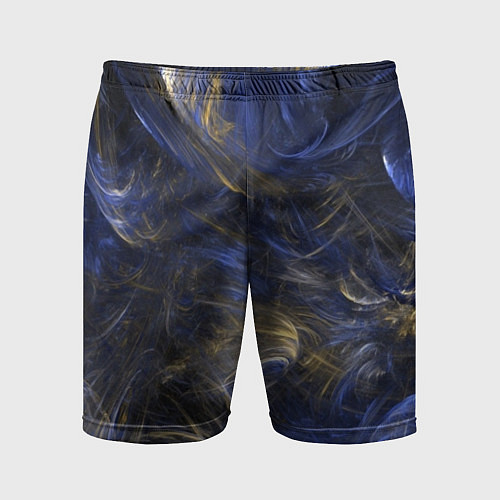 Мужские спортивные шорты Синяя абстракция / 3D-принт – фото 1
