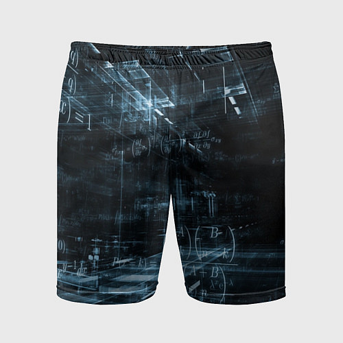 Мужские спортивные шорты Формулы подсказки / 3D-принт – фото 1