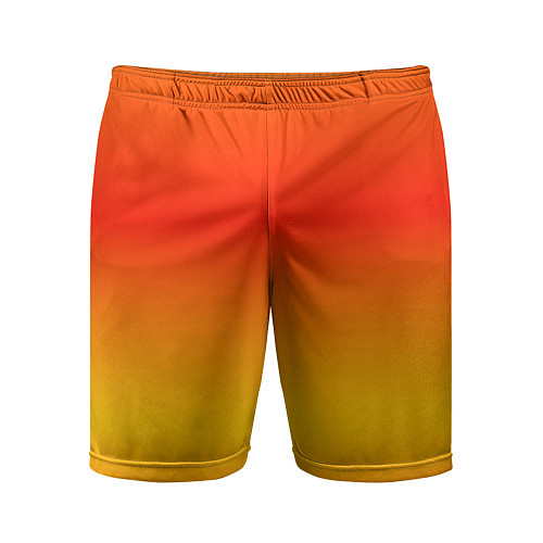Мужские спортивные шорты Переливы оранжевого / 3D-принт – фото 1