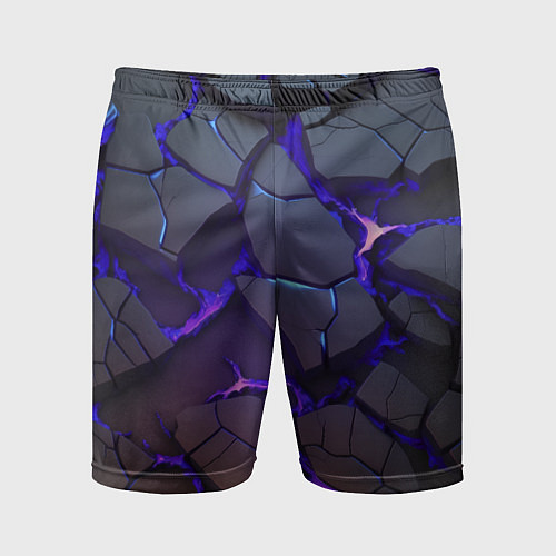 Мужские спортивные шорты Светящаяся неоновая лава / 3D-принт – фото 1