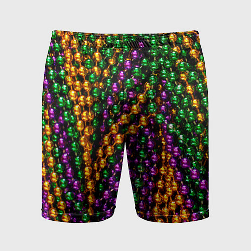 Мужские спортивные шорты Разноцветные буссы / 3D-принт – фото 1