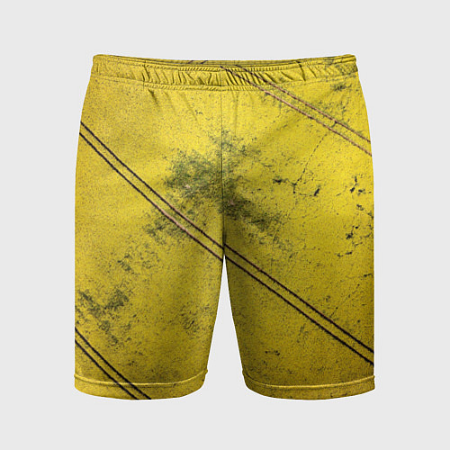 Мужские спортивные шорты Абстрактная ярко-золотая текстура / 3D-принт – фото 1