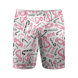 Мужские спортивные шорты Сладкая жизнь в розовом цвете