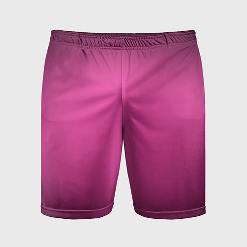 Мужские спортивные шорты Кислотный розовый с градиентом / 3D-принт – фото 1