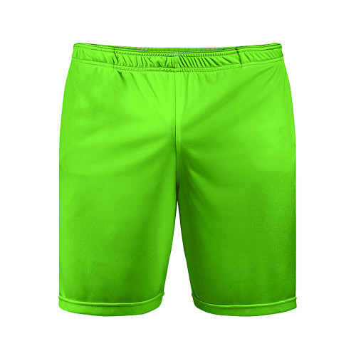 Мужские спортивные шорты Кислотный зеленый / 3D-принт – фото 1