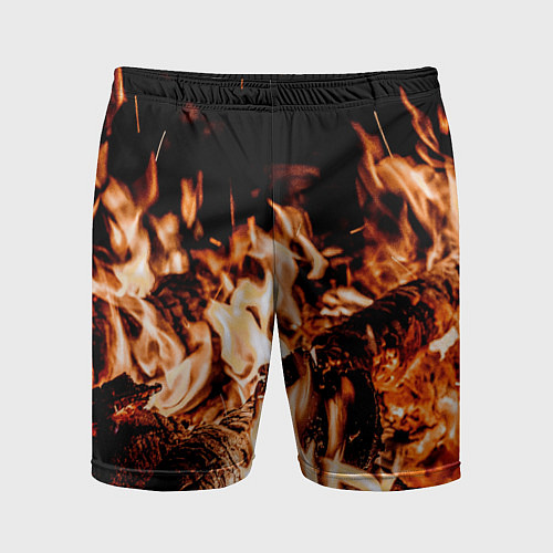 Мужские спортивные шорты Огонь-пламя / 3D-принт – фото 1