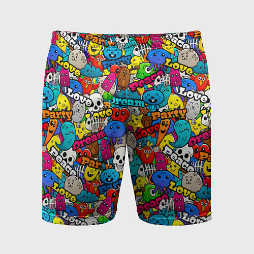 Мужские спортивные шорты Dream party / 3D-принт – фото 1