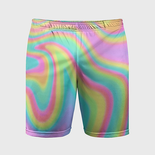 Мужские спортивные шорты Голографическая текстура / 3D-принт – фото 1