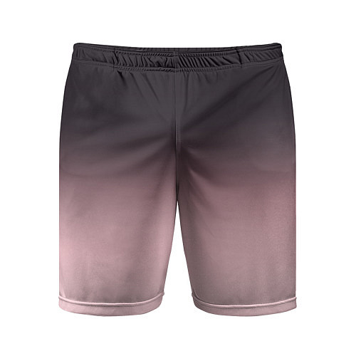 Мужские спортивные шорты Градиент: от черного к розовому / 3D-принт – фото 1