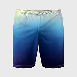 Шорты спортивные мужские Blue gradient colors, цвет: 3D-принт