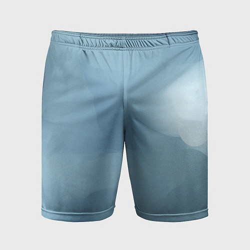 Мужские спортивные шорты Синий туман / 3D-принт – фото 1