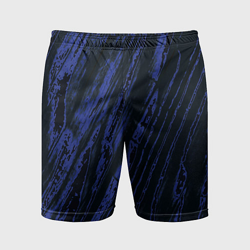 Мужские спортивные шорты Синие полосы / 3D-принт – фото 1