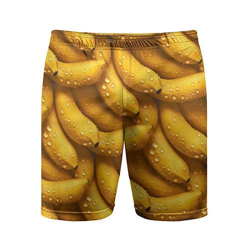 Мужские спортивные шорты Сочная текстура из бананов / 3D-принт – фото 1