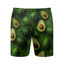Шорты спортивные мужские Сочная текстура из авокадо, цвет: 3D-принт