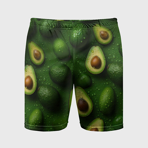 Мужские спортивные шорты Сочная текстура из авокадо / 3D-принт – фото 1