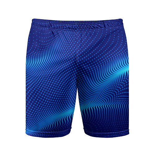 Мужские спортивные шорты Blue dots / 3D-принт – фото 1