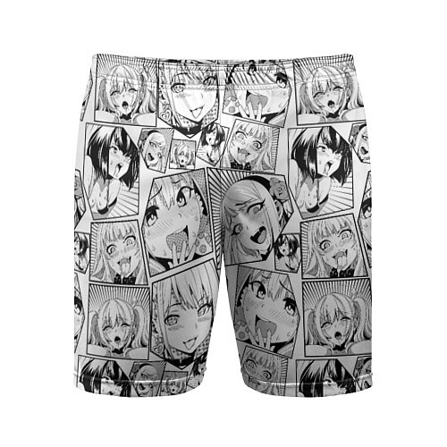Мужские спортивные шорты Anime hentai ahegao / 3D-принт – фото 1