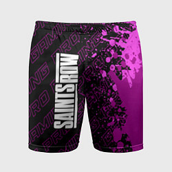 Шорты спортивные мужские Saints Row pro gaming: по-вертикали, цвет: 3D-принт