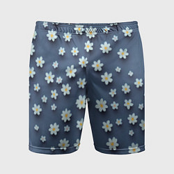Мужские спортивные шорты Ромашки объемные
